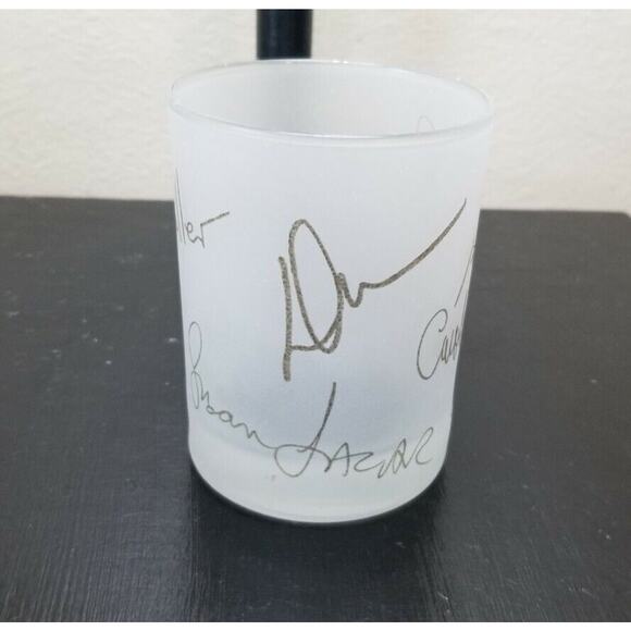 Frosted Glass Bar Ware Pamela Dennis Susan Lazar Vera Wang Nicole Miller Candle - Picture 1 of 9